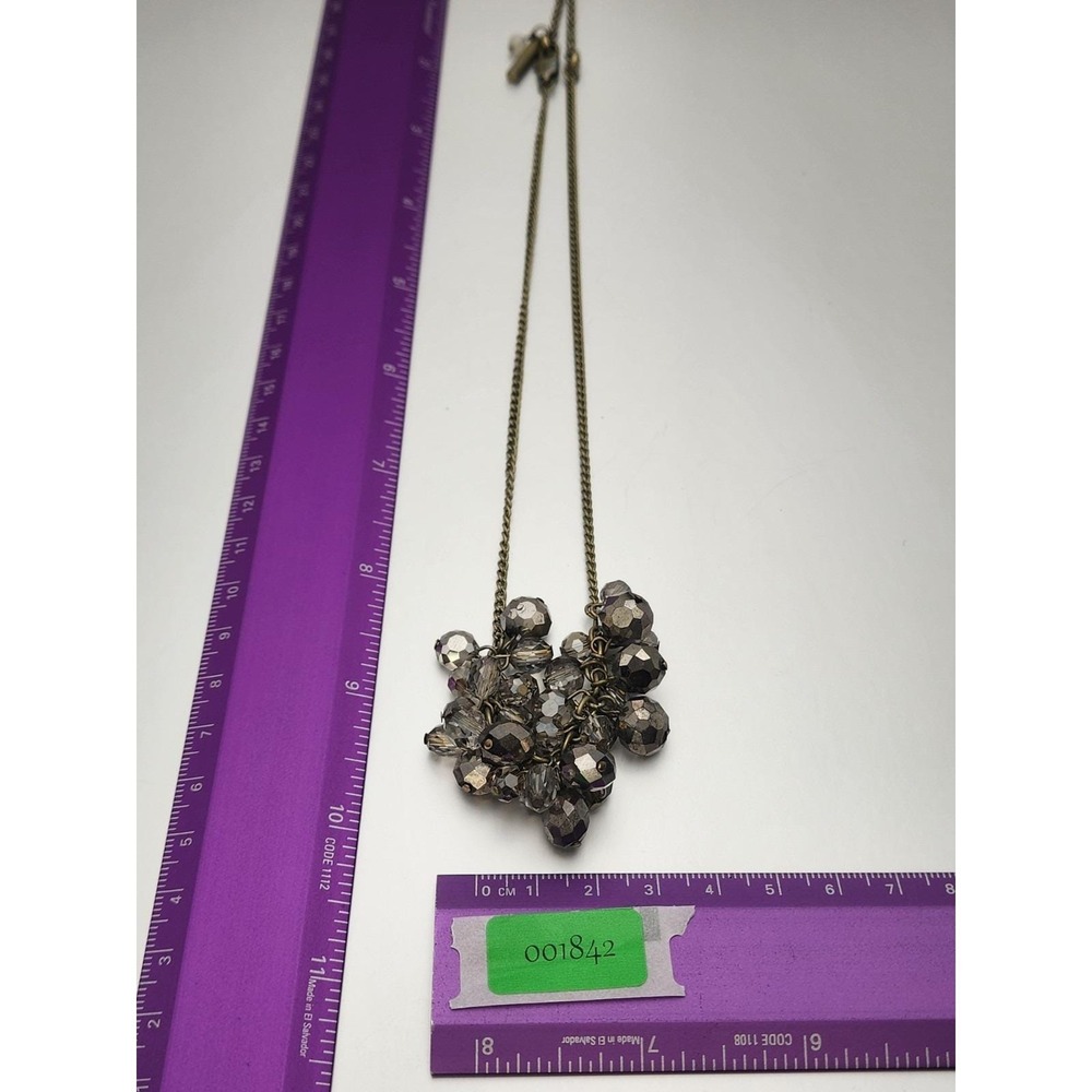 Vtg KENNETH COLE REACTION Signed Necklace Smokey Faceted Beads FREE $HIPPING!! - Picture 10 of 10